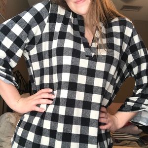 black flannel cardigan/shirt